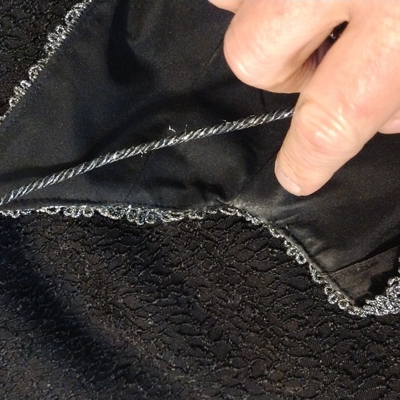 USA Made Rare Vintage Ritzy Unique Evening Midi Dress w Bolero Cloque Sz 10 - Picture 13 of 14